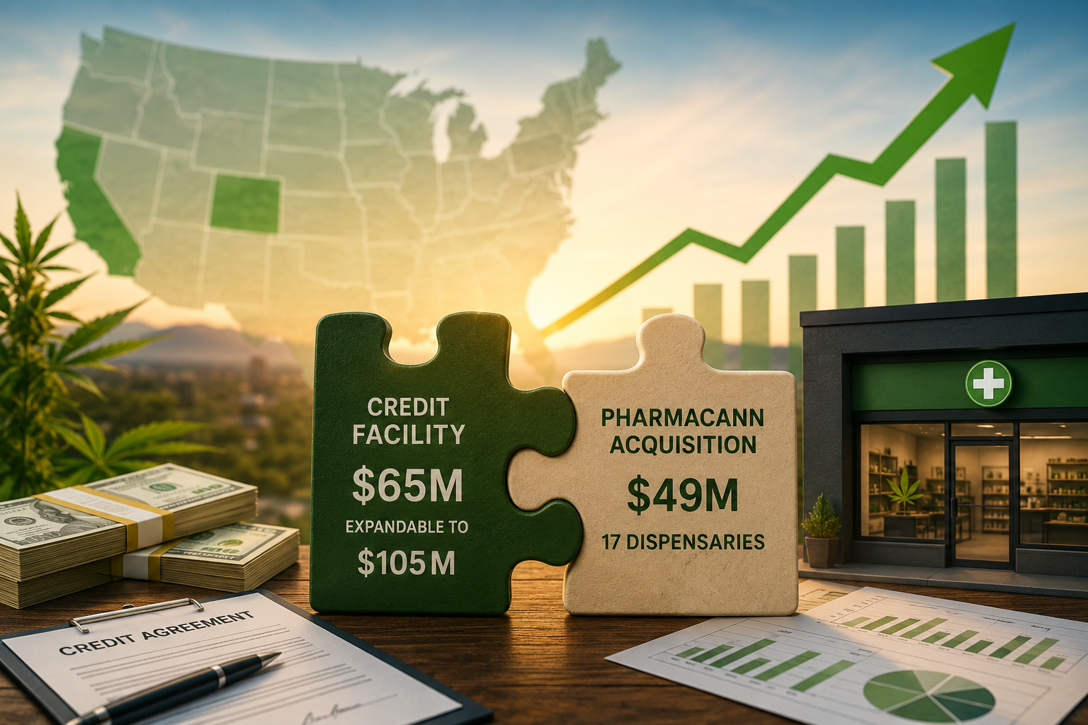 Vireo cannabis financing and acquisition illustration